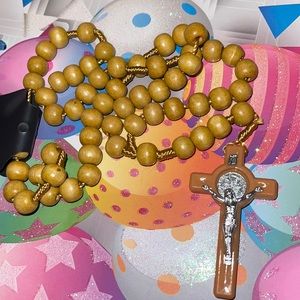 Wooden rosary beads